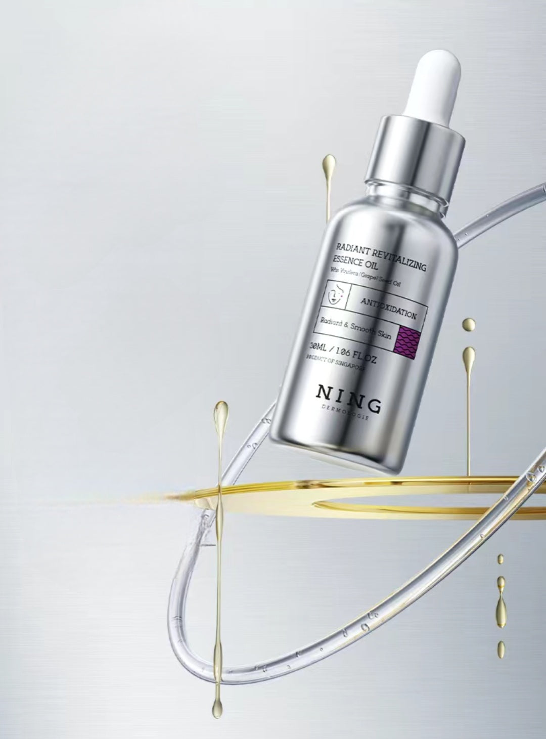 NING Radiant Revitalizing Face Oil Serum | Anti-Aging, Hydrating – 30ml