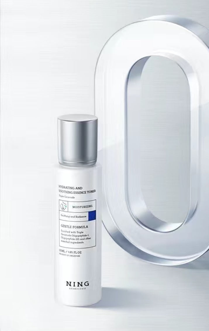 "Ning Toner texture – lightweight hydrating formula for sensitive skin"