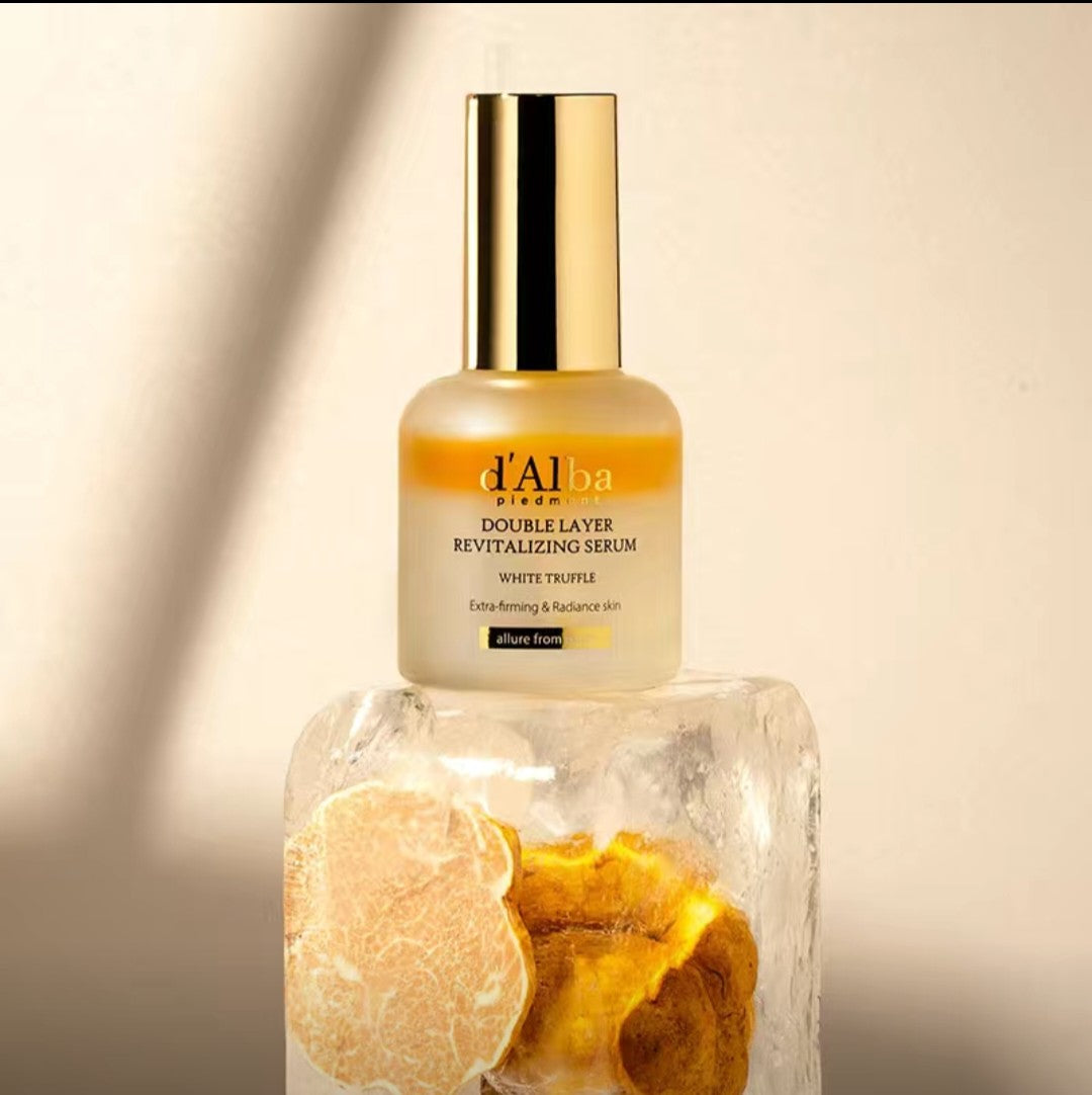 d'Alba White Truffle Double Layer Revitalizing Serum – Firming & Radiance Boosting Face Oil Serum