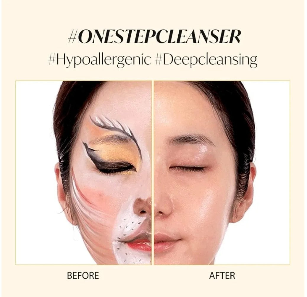 “Model using d’Alba White Truffle Cleanser – soft, glowing skin after use”