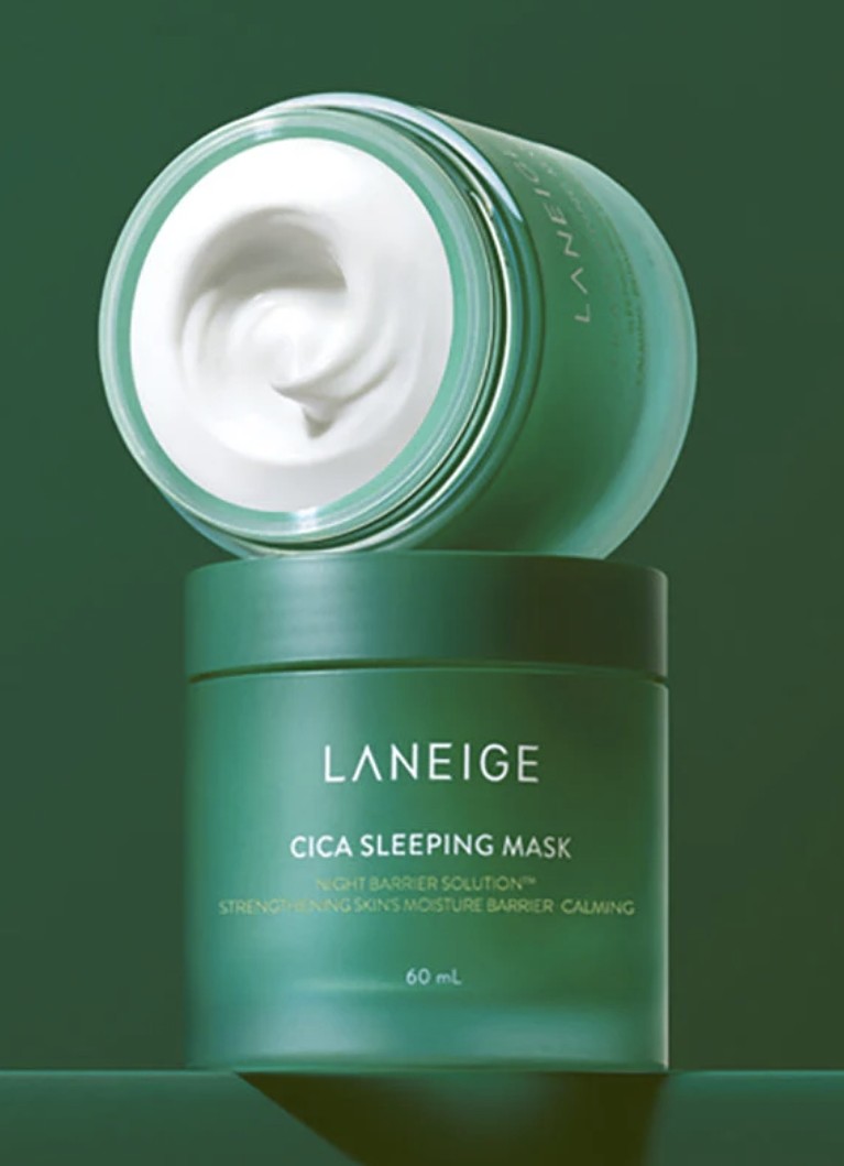 “LANEIGE Cica Sleeping Mask packaging – Forest Yeast Extract night treatment”