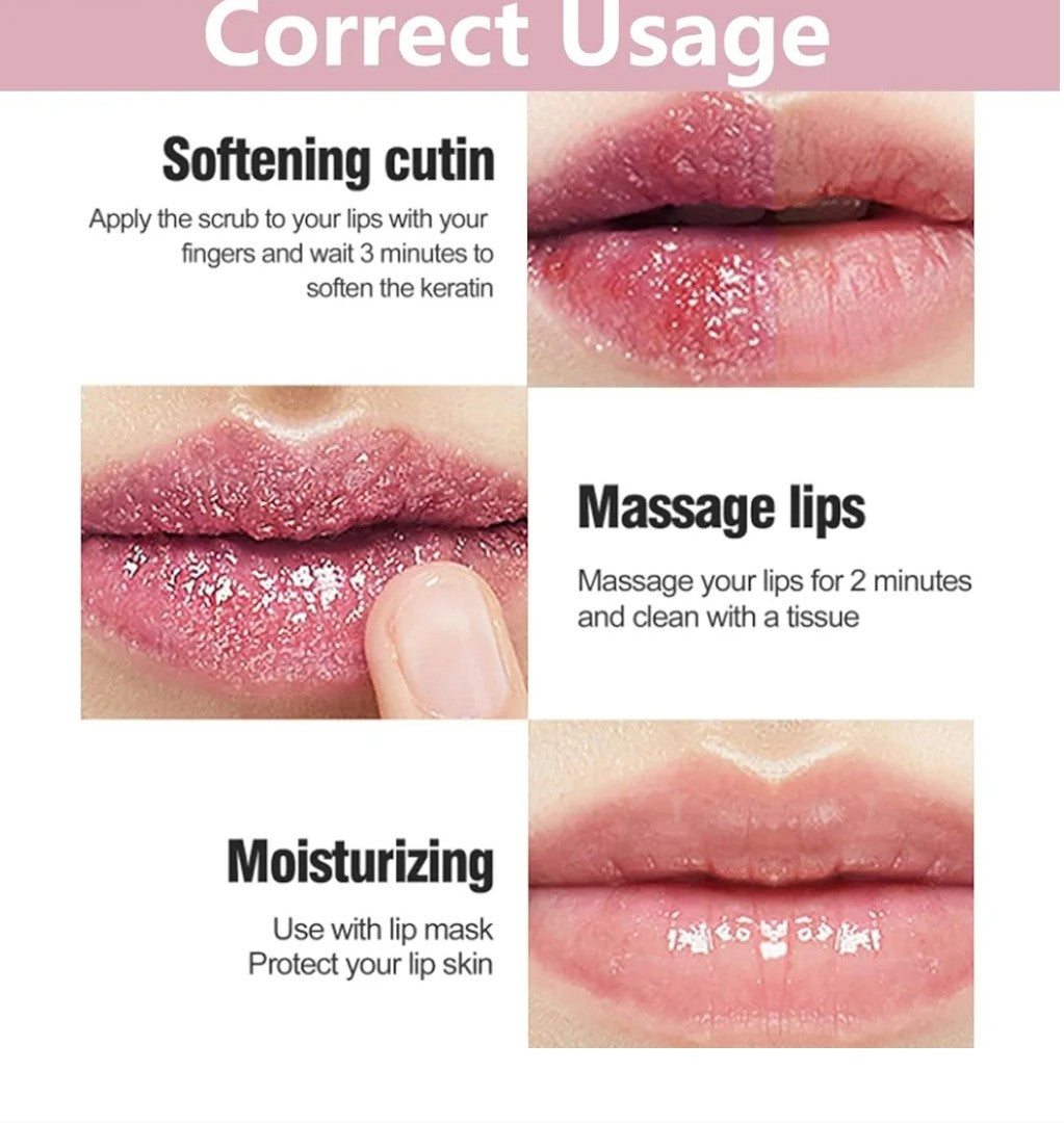 Jomtam Exfoliating Lip Smoothing Cream – Hydrating Lip Scrub with Natural Ingredients