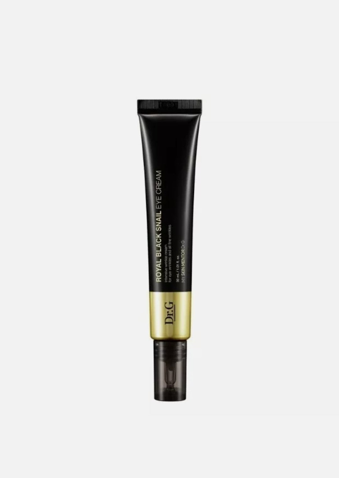 “DR.G Royal Black Snail Eye Cream tube – anti-aging eye treatment for fine lines”