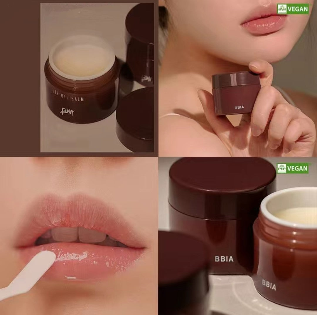 “Applying BBIA Lip Oil Balm – moisturizing treatment for dry lips”
