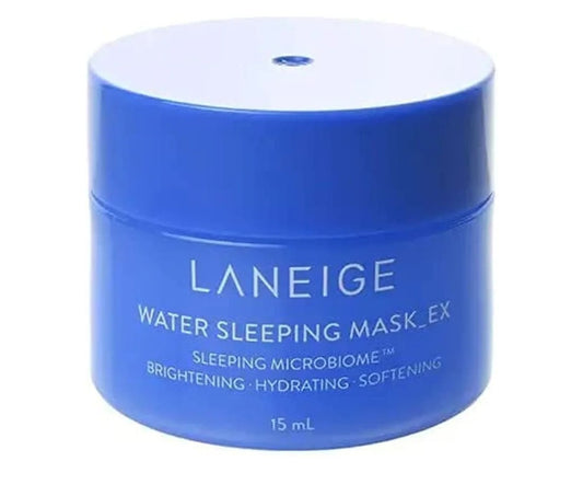 Laneige Water Sleeping Mask EX – 15ml travel-size hydrating overnight gel mask with hyaluronic acid