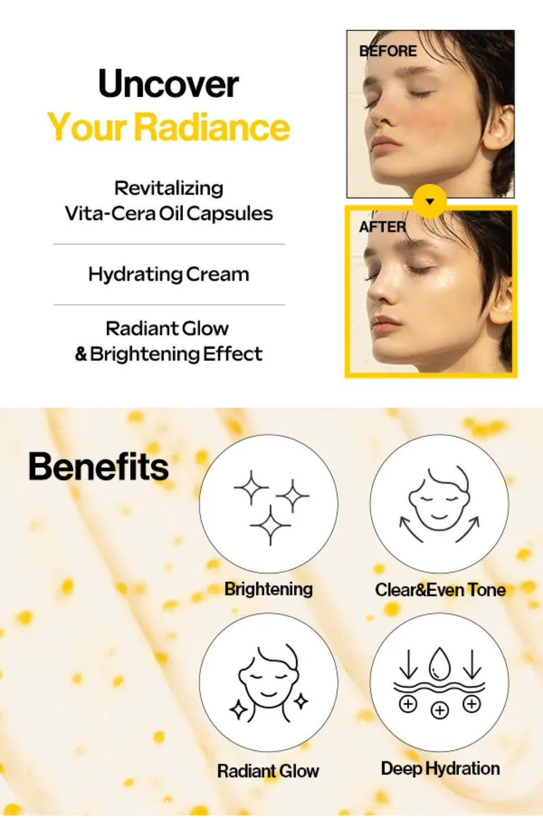 ld'Alba White Truffle Oil Capsule Cream – Brightening & Firming Moisturizer with Vitamin C, E & Ceramides | 50ml