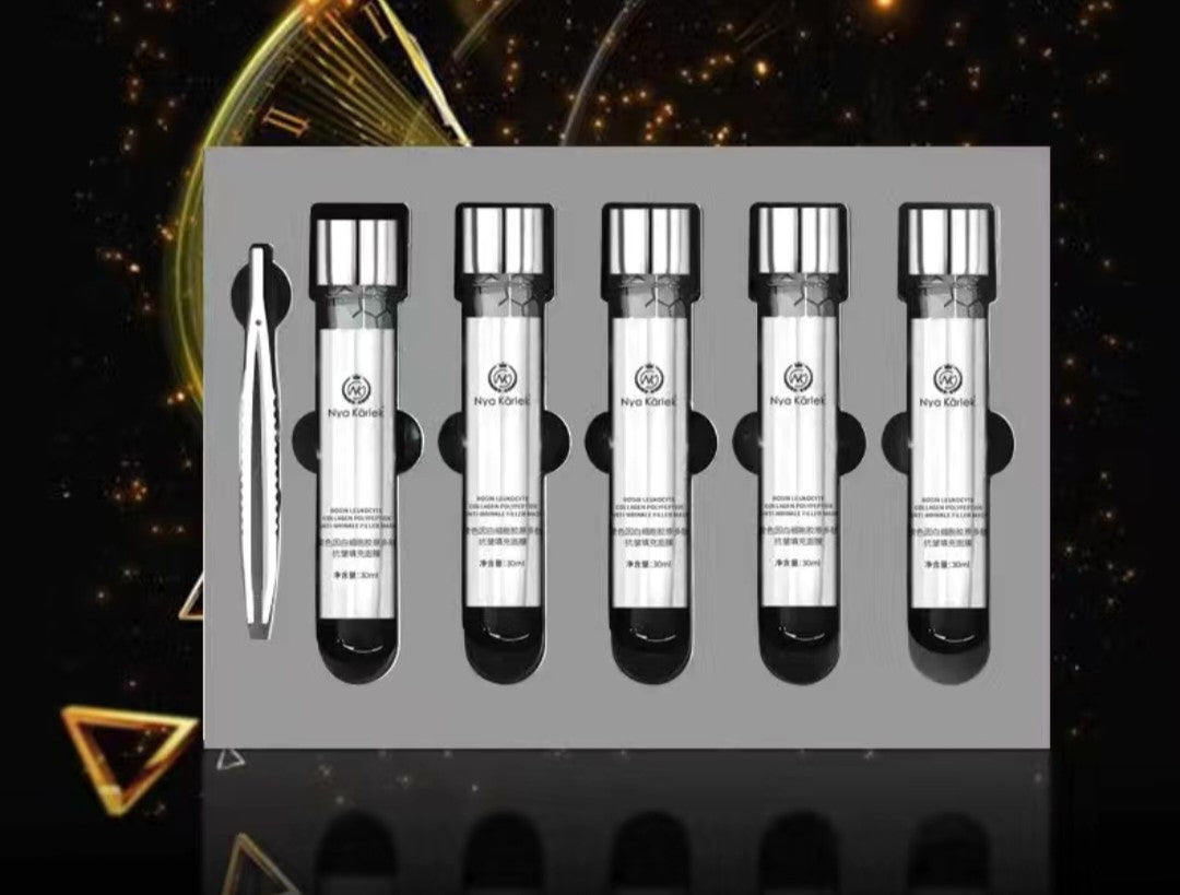 Nya Kärlek Collagen Polypeptide Anti-Wrinkle Filler Mask Set – Firming & Lifting Ampoules