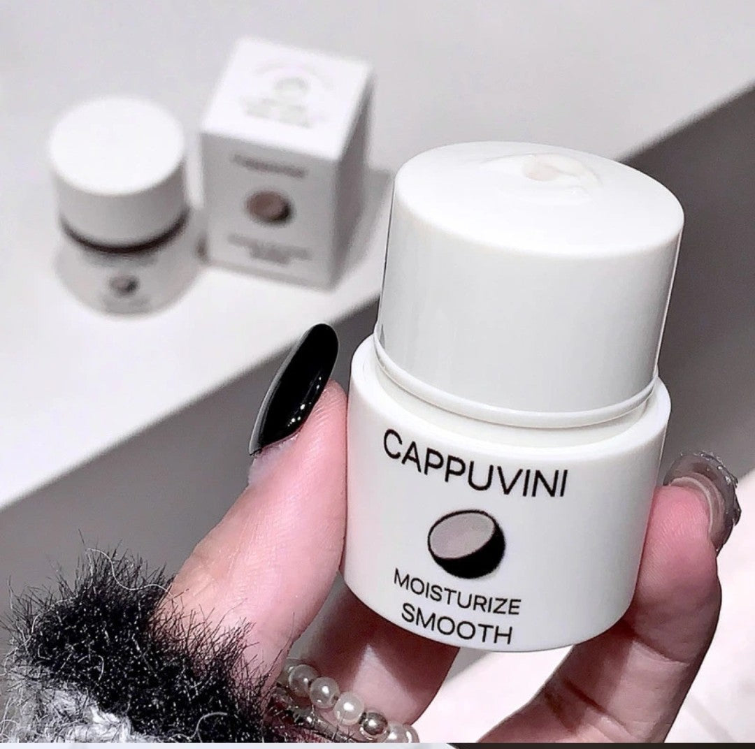 Natural coconut lip balm for dry lips and hydration