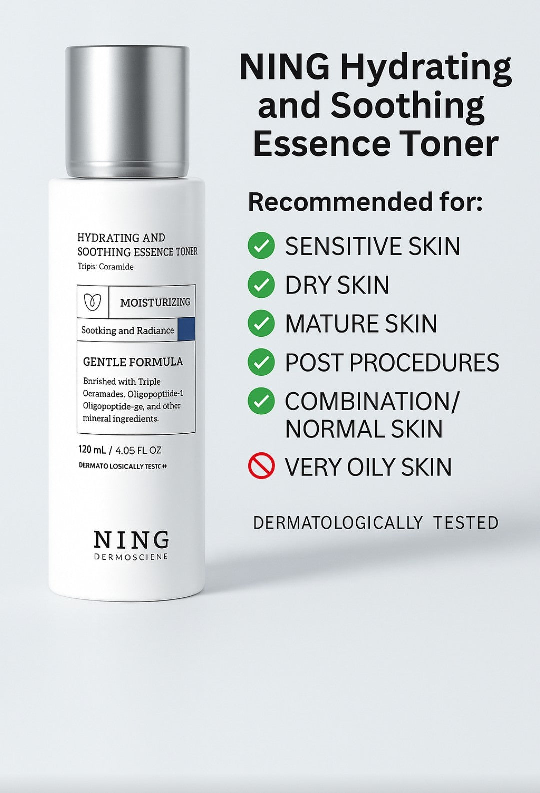 Ning Hydration & Soothing Toner for Sensitive & Dry Skin – 150ml Success
