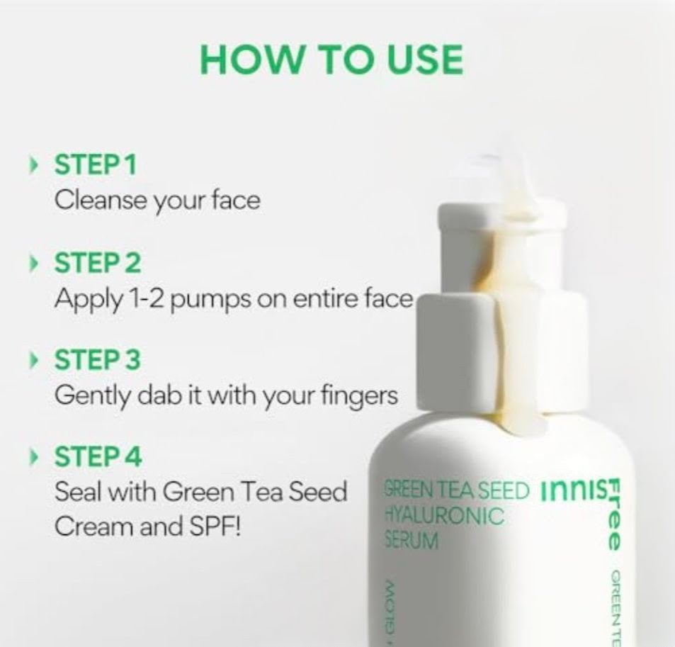 How to Use Innisfree Green Tea Seed Hyaluronic Serum for Daily Skincare