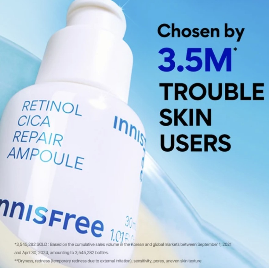 Retinol Cica serum with Centella Asiatica – reduces redness and improves skin texture