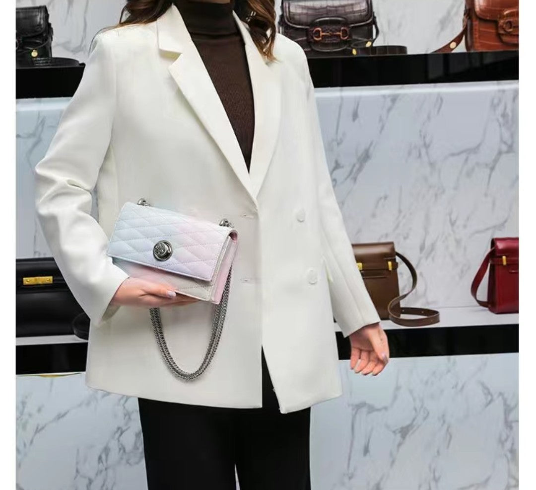women showing bag