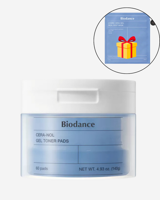 Biodance Cera-Nol Gel Toner Pads – Moisturizing & Soothing (60 Pads)