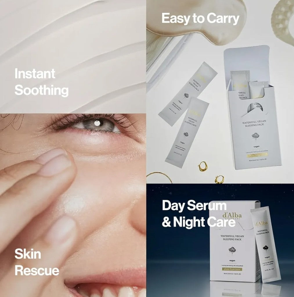 d’Alba White Truffle Waterfull Vegan Sleeping Pack – Hydrating Overnight Mask