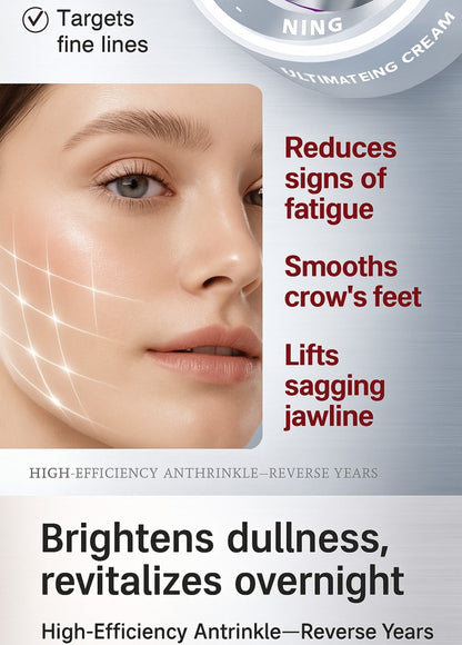 Before and after skin improvement results using Firming Anti-Aging Cream with Pro-Xylane