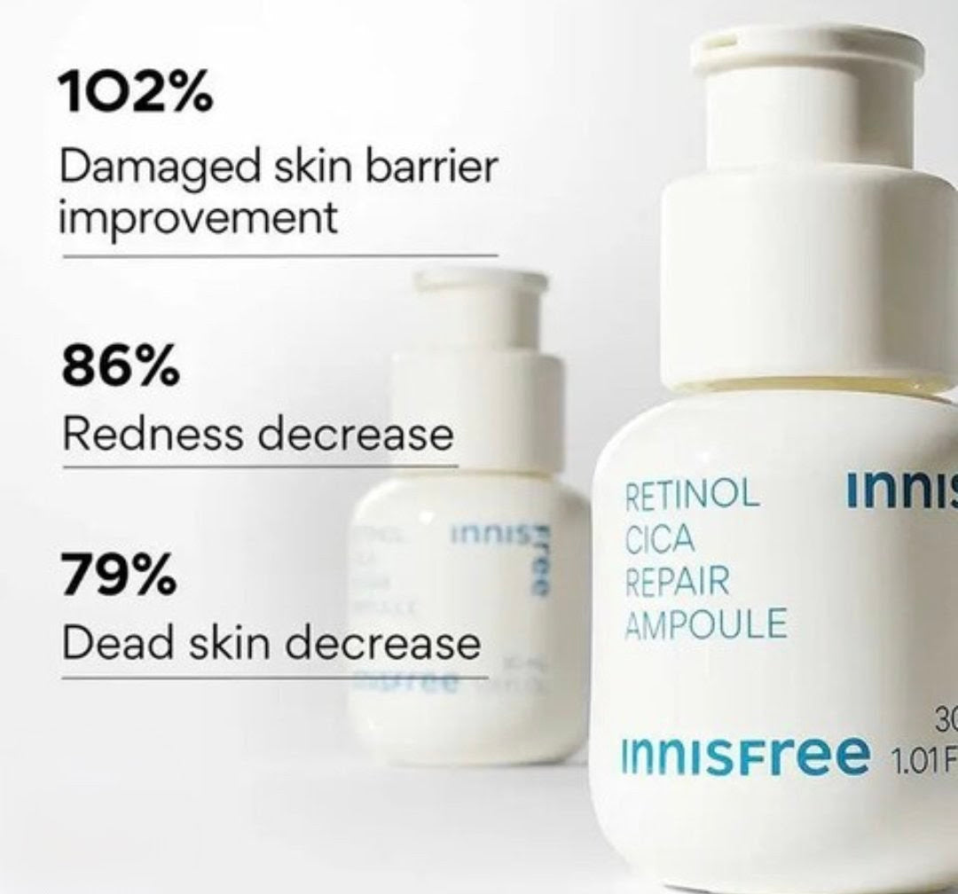 Innisfree Retinol Cica Repair Ampoule 50ml – Soothing Serum for Skin Renewal