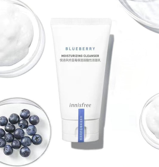 Innisfree Blueberry Rebalancing 5.5 Cleanser 100ml – gentle pH balancing face wash with blueberry extract

