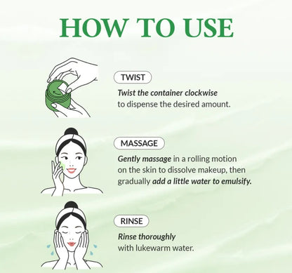 Instructions on how to use a skincare product with illustrations and text.