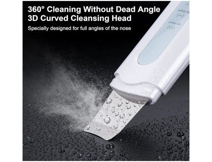 Cleansing tool with 3D curved design on a black background