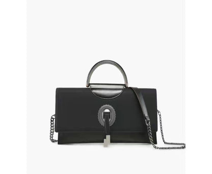 Elegant Black Chain Handle Clutch Bag – GlowBags Collection