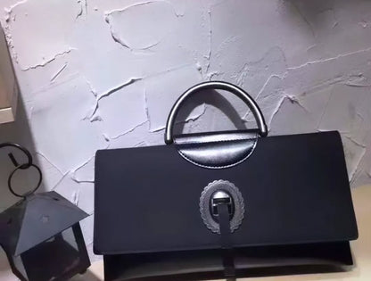 Elegant Black Chain Handle Clutch Bag – GlowBags Collection