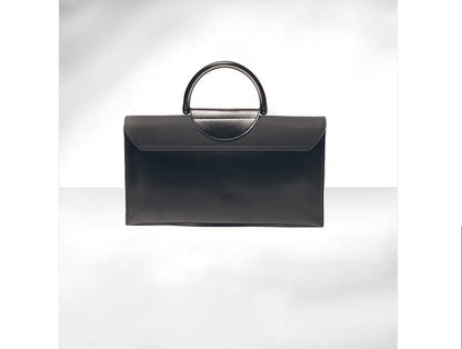 Elegant Black Chain Handle Clutch Bag – GlowBags Collection