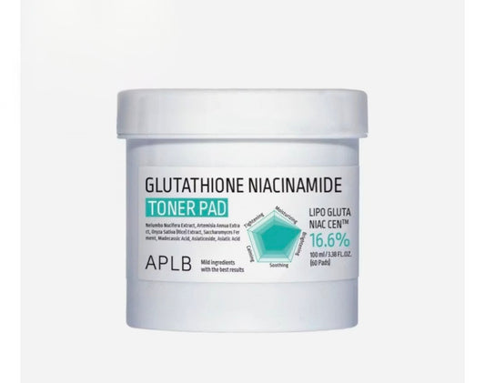 APLB Glutathione Niacinamide Toner Pads Korean skincare product