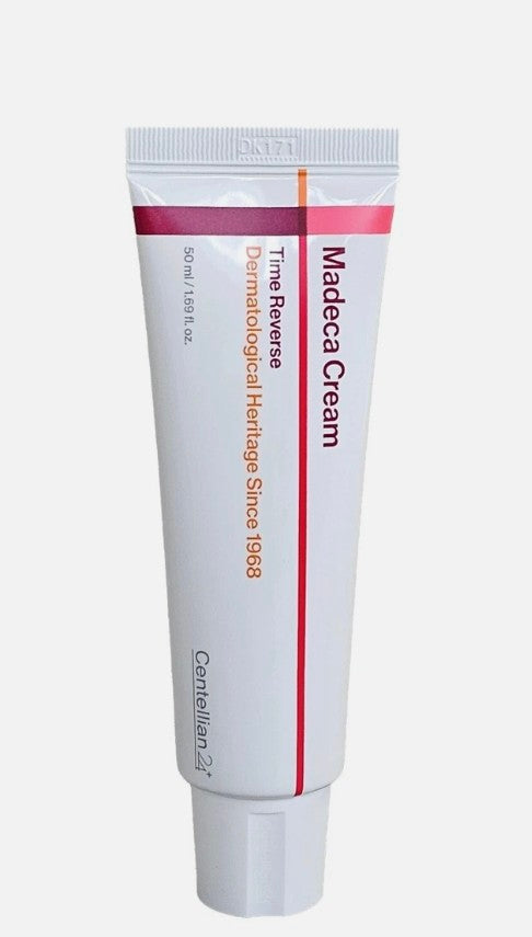 Tube of Madeca Cream on a white background