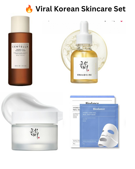 Glass Skin Hydration Routine – Korean Skincare Set(Save £14)